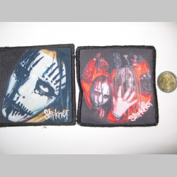 Slipknot ofsetová nášivka po krajoch obšívaná  cca. 9x9cm  cena za 1ks!!!skladom už len modročierna.